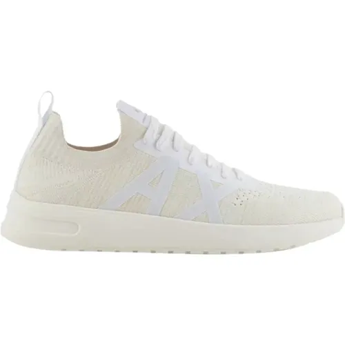 Creme Sneakers Stilvolles Minimalistisches Design - Armani Exchange - Modalova