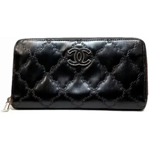 Pre-owned Wallets, female, , Size: ONE SIZE Pre-owned Leather wallets - Chanel Vintage - Modalova