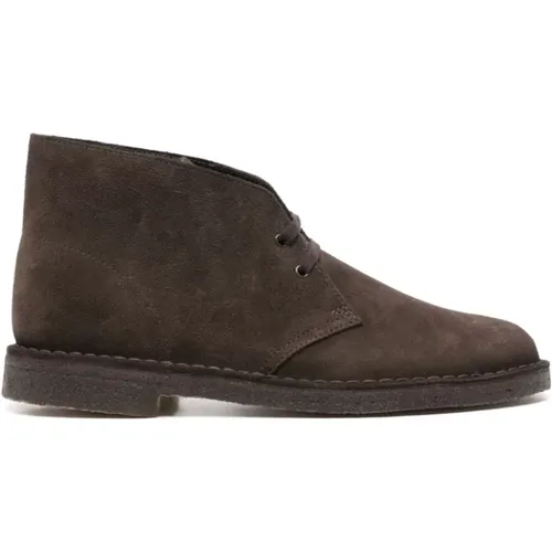 Suede Lace-Up Boots , male, Sizes: 10 UK - Clarks - Modalova