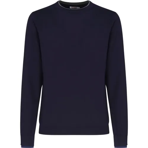Blaue Sweaters mit 98% Baumwolle , Herren, Größe: M - Sun68 - Modalova