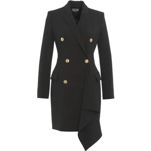 Schwarzer Blazer Aw24 Damenbekleidung , Damen, Größe: S - Elisabetta Franchi - Modalova