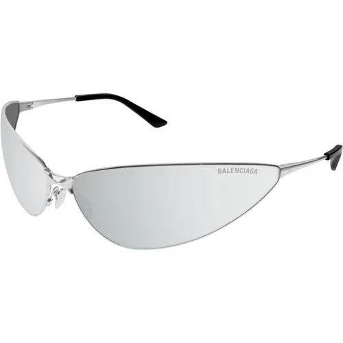 Silver Sunglasses, versatile and stylish , unisex, Sizes: ONE SIZE - Balenciaga - Modalova