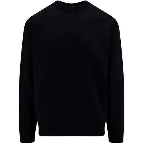 Schwarzer Baumwoll-Sweatshirt mit Logodetail - Burberry - Modalova
