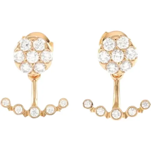 Pre-owned Jewellery, female, , Size: ONE SIZE Pre-owned Rose Gold earrings - Cartier Vintage - Modalova