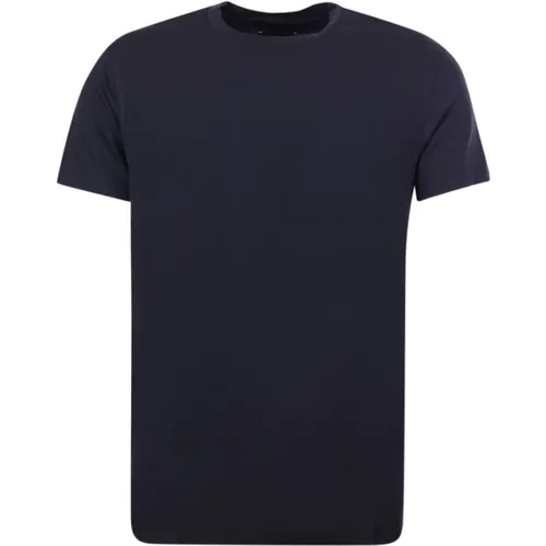 Blaues Crew-neck T-Shirt und Polo , Herren, Größe: L - Emporio Armani - Modalova