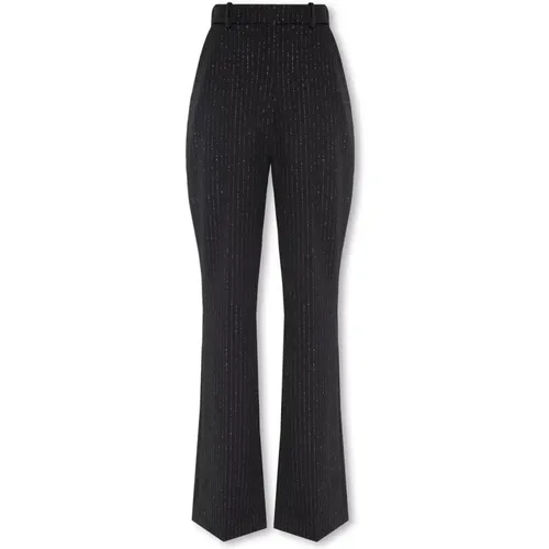 Pinstriped trousers , female, Sizes: S - Balmain - Modalova