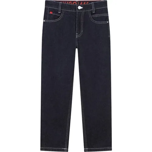 Blaue Kinder Jeans Authentischer Stil - Hugo Boss - Modalova