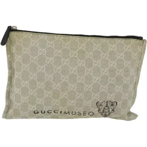 Pre-owned Clutches, female, , Size: ONE SIZE Pre-owned Canvas gucci-bags - Gucci Vintage - Modalova