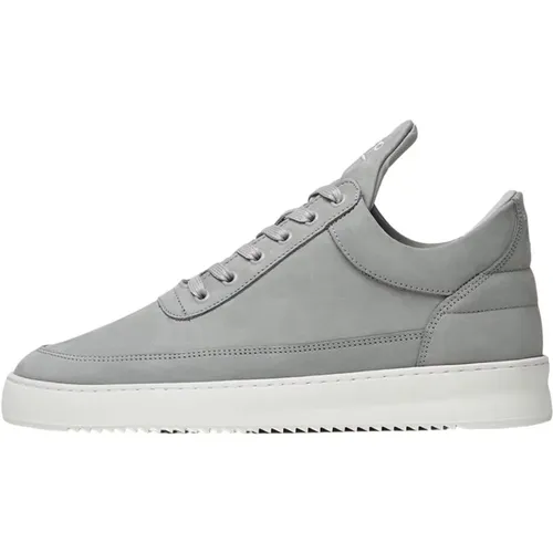 Niedriger Top Ripple Nubuk Zementgrau - Filling Pieces - Modalova