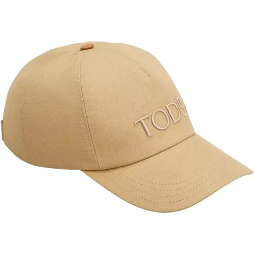 Caps, male, , Size: ONE SIZE Cap with Visor, Italian Made - TOD'S - Modalova