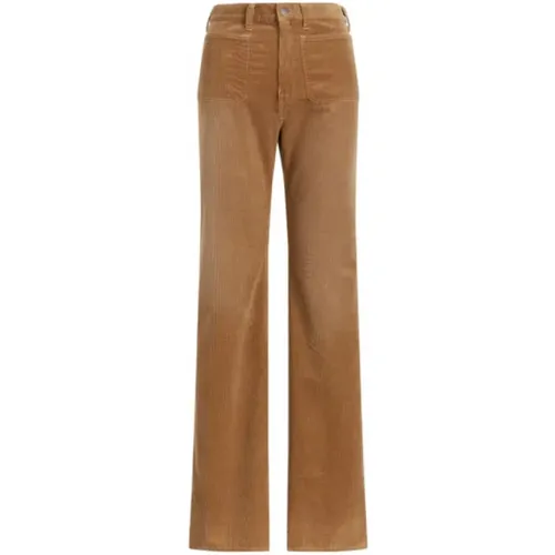 Corduroy Flare Pants Jenn New Ghurka , female, Sizes: XL, L, M - Polo Ralph Lauren - Modalova