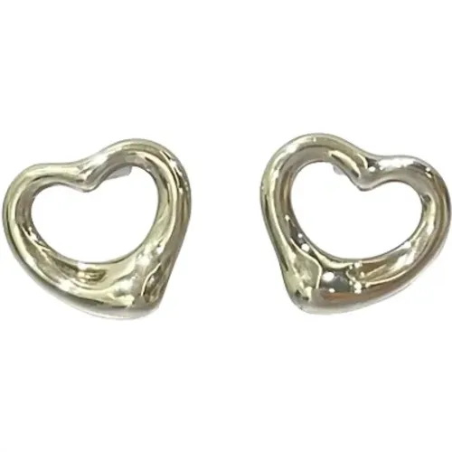 Pre-owned Jewellery, female, , Size: ONE SIZE Pre-owned Silver earrings - Tiffany & Co. Pre-owned - Modalova