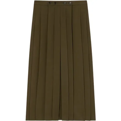Midi Skirts, female, , Size: 2XS Pleated Maxi Skirt - pinko - Modalova