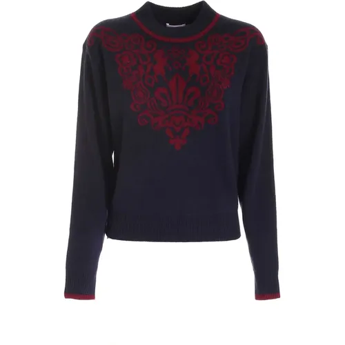 Elegant Jacquard Sweater , female, Sizes: S - See by Chloé - Modalova