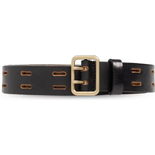 Belts, male, , Size: 90 CM Leather belt by - Dsquared2 - Modalova