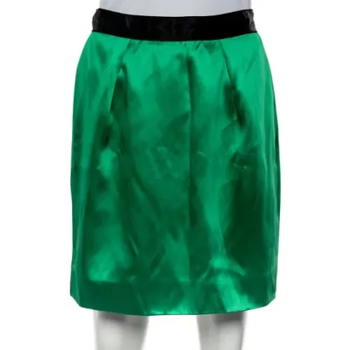 Pre-owned Skirts, female, , Size: M Pre-owned Satin bottoms - Dolce & Gabbana Pre-owned - Modalova