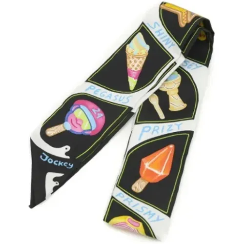 Pre-owned Scarves, female, , Size: ONE SIZE Pre-owned Silk scarves - Hermès Vintage - Modalova