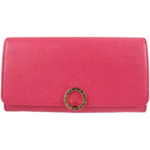 Pre-owned Wallets, female, , Size: ONE SIZE Pre-owned Leather wallets - Bvlgari Vintage - Modalova