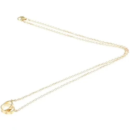 Pre-owned Jewellery, female, , Size: ONE SIZE Pre-owned Rose Gold necklaces - Cartier Vintage - Modalova