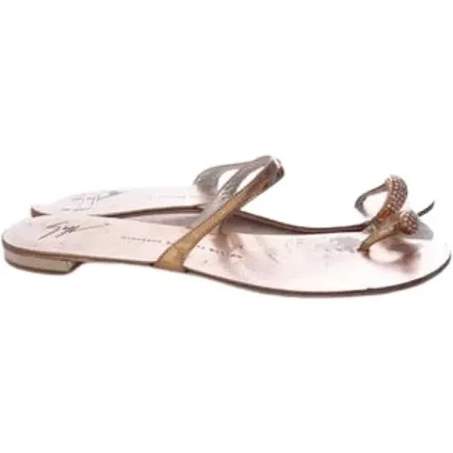 Pre-owned Flats, female, , Size: 9 US Pre-owned Leather flats - Giuseppe Zanotti Pre-owned - Modalova