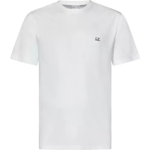 Cotton T-Shirt with Logo Print , male, Sizes: S, M, XL - C.P. Company - Modalova