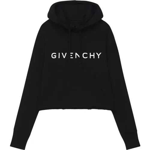 Hoodies, female, , Size: S Hooded Sweatshirt with Print - Givenchy - Modalova