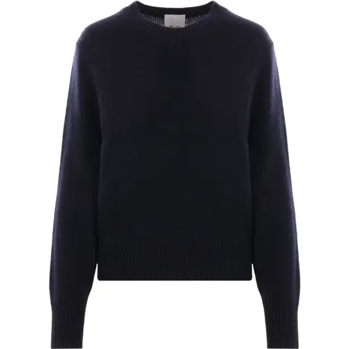 Cashmere Sweater Ribbed Hem , female, Sizes: L, M - allude - Modalova