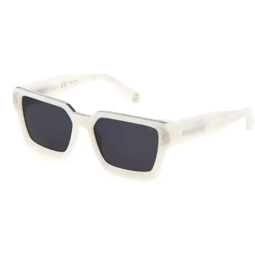 Brave Shade Sonnenbrille Weiß/Grau,Brave Shade Blau/Blau Silber Sonnenbrille,Sonnenbrille - Philipp Plein - Modalova