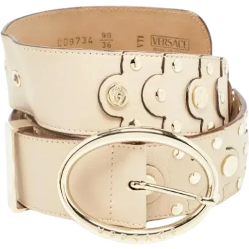 Pre-owned Leather belts , female, Sizes: ONE SIZE - Versace Pre-owned - Modalova