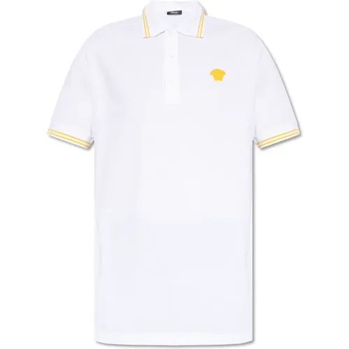 Polo shirt with Medusa face , male, Sizes: L, S, M, XL - Versace - Modalova