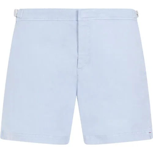 Weiche Blaue Bulldog Bermuda Shorts , Herren, Größe: W34 - Orlebar Brown - Modalova