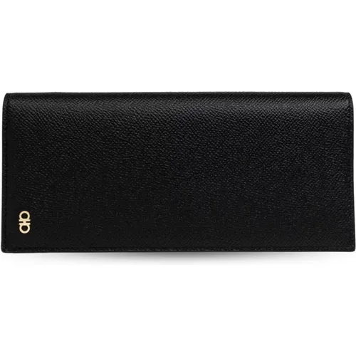 Wallets & Cardholders, male, , Size: ONE SIZE Leather wallet - Salvatore Ferragamo - Modalova