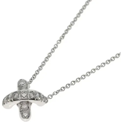 Pre-owned Jewellery, female, , Size: ONE SIZE Pre-owned Platinum necklaces - Tiffany & Co. Pre-owned - Modalova