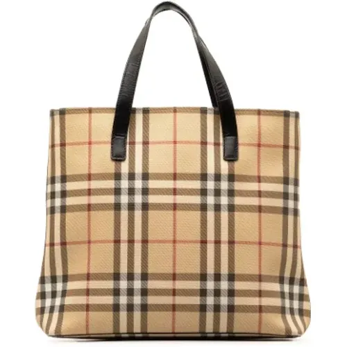 Pre-owned Tote Bags, female, , Size: ONE SIZE Pre-owned Leather handbags - Burberry Vintage - Modalova