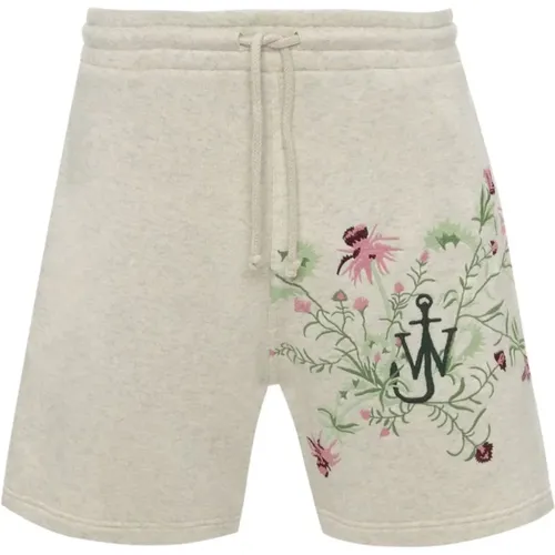 Floral Embroidered Shorts , male, Sizes: L - JW Anderson - Modalova