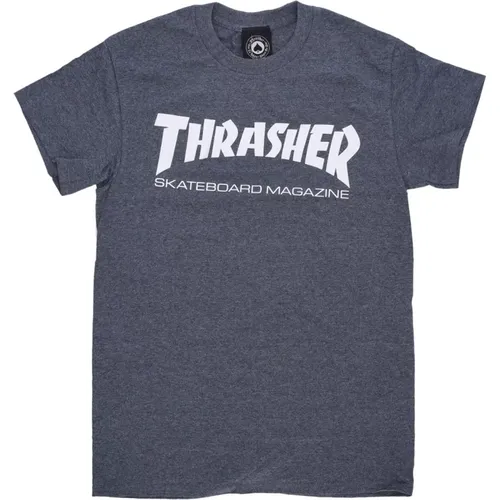 T-Shirts, unisex, , Size: L Skatemag Tee Dark Heather Mens T-Shirt - Thrasher - Modalova