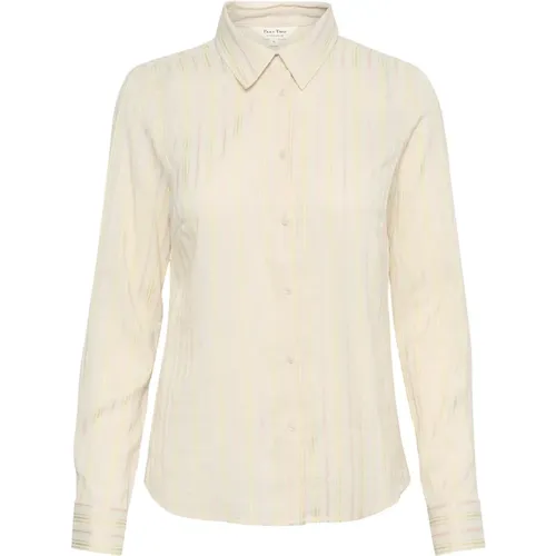 Feminine Stripe Blouse with Shirt Collar , female, Sizes: XS, M, 2XS, 3XL, 2XL, XL, S, L - Part Two - Modalova