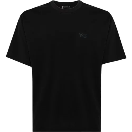 Einfarbiges Crew Neck T-Shirt , Herren, Größe: M - Y-3 - Modalova