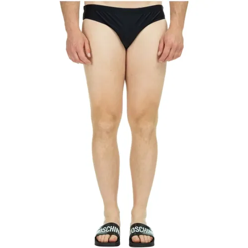 Swim Shorts with Double Question Mark Print , male, Sizes: XL - Moschino - Modalova