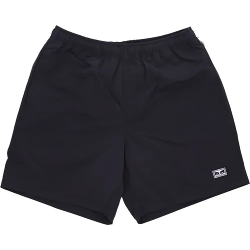 Nylon Mens Shorts with Pockets , male, Sizes: L, S, XL, M - Obey - Modalova