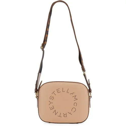 Logo Mini Camera Bag with Taped Shoulder Strap , female, Sizes: ONE SIZE - Stella Mccartney - Modalova