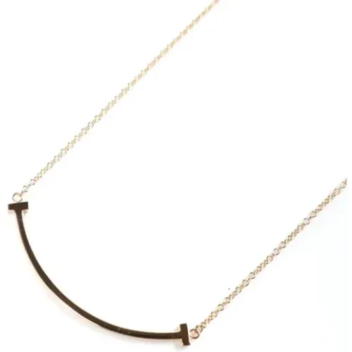 Pre-owned Jewellery, female, , Size: ONE SIZE Pre-owned Rose Gold necklaces - Tiffany & Co. Pre-owned - Modalova