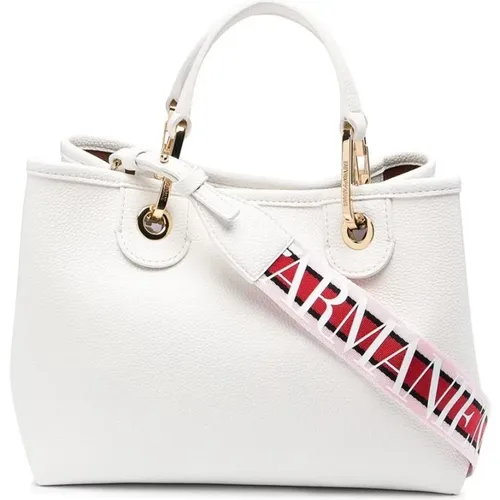 Weiße Tote Tasche für Frauen - Emporio Armani - Modalova