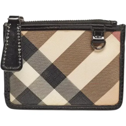 Pre-owned Coated canvas wallets , female, Sizes: ONE SIZE - Burberry Vintage - Modalova