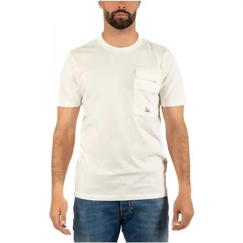 Herren T-Shirt Urbaner Stil , Herren, Größe: M - C.P. Company - Modalova