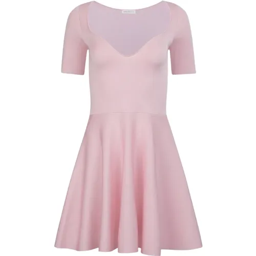 Heart Neckline Flared Dress , female, Sizes: S, 2XL, M, L, XL, 3XL - Nina Ricci - Modalova