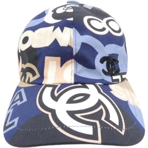 Pre-owned Accessories, female, , Size: ONE SIZE Pre-owned Cotton Hat - Chanel Vintage - Modalova
