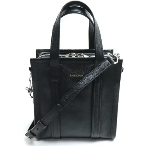 Pre-owned Tote Bags, female, , Size: ONE SIZE Pre-owned Leather shoppers - Balenciaga Vintage - Modalova