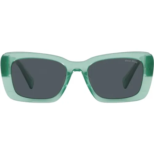 Blau Transparente Cateye Sonnenbrille - Miu Miu - Modalova