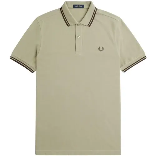 Polo Shirts, male, , Size: M Slim Fit Twin Tipped Polo - Fred Perry - Modalova